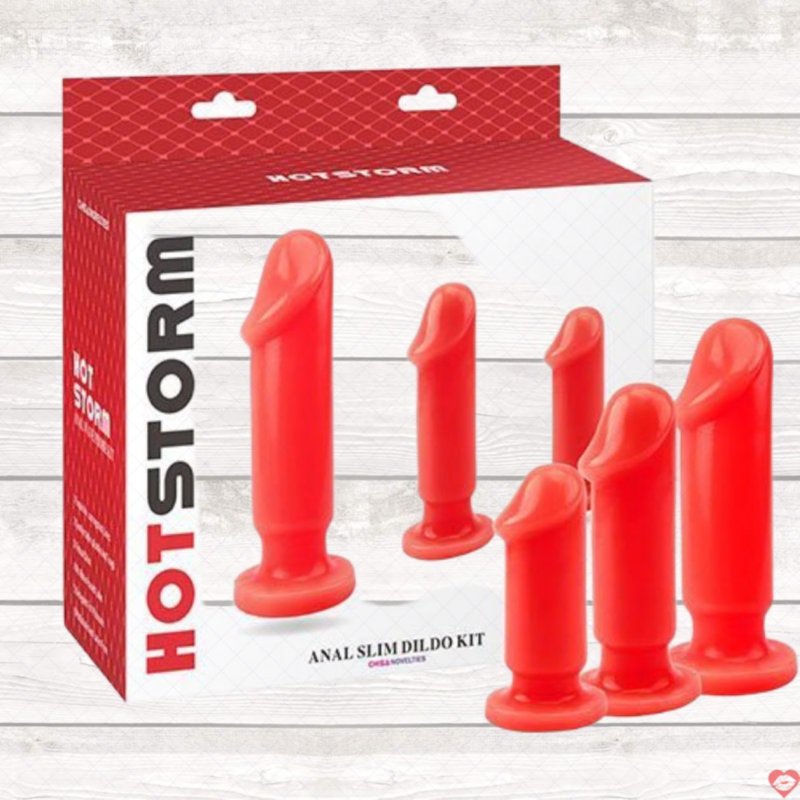 Bộ 3 dương vật silicon nhỏ Hot Storm gắn tường an toàn, giá tốt 