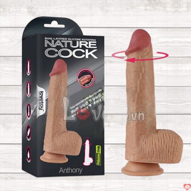 Dương vật silicon mềm mại rung ngoáy Lovetoy Anthony cao cấp 