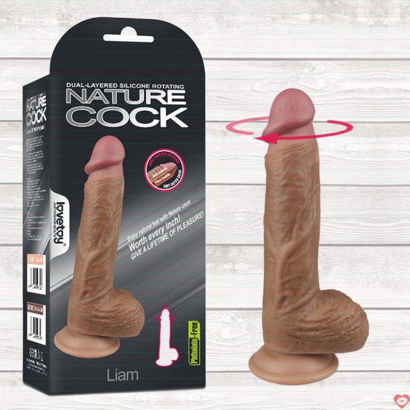 Dương vật siêu mềm rung ngoáy Lovetoy Nature Cock Liam kích thích điểm G 