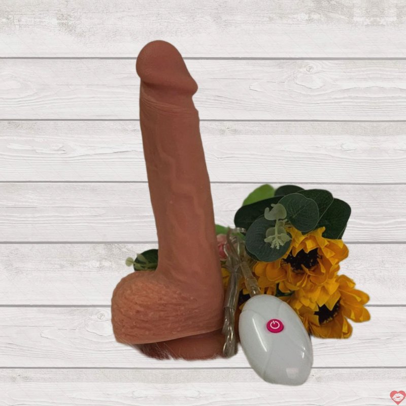 Dương vật rung silicon siêu mềm Lovetoy Leo 7 chế độ kích thích 