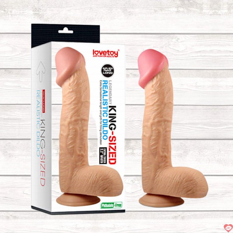 Dương vật siêu khủng LoveToy King size chất liệu silicon an toàn 