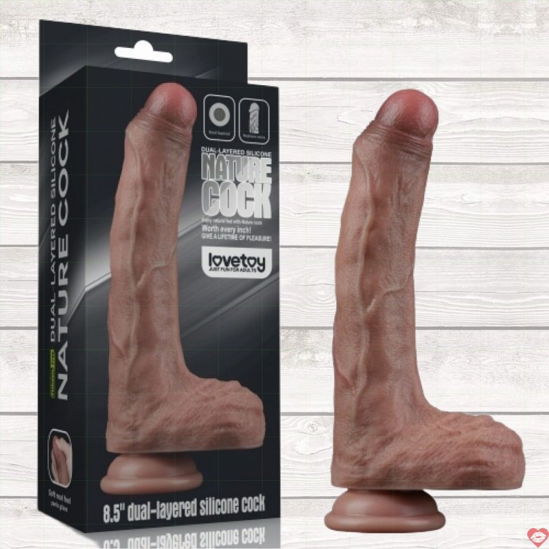Dương vật Lovetoy silicon tự nhiên siêu mềm 2 lớp như thật