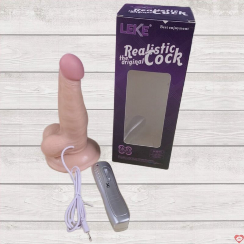 Dương vật giả Realistic Cock kích thước như thật rung 7 chế độ