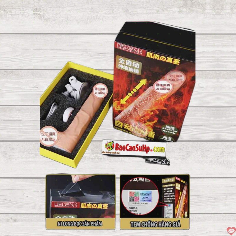 Sextoy dương vật đóng tường cao cấp JEWSN điều khiển từ xa