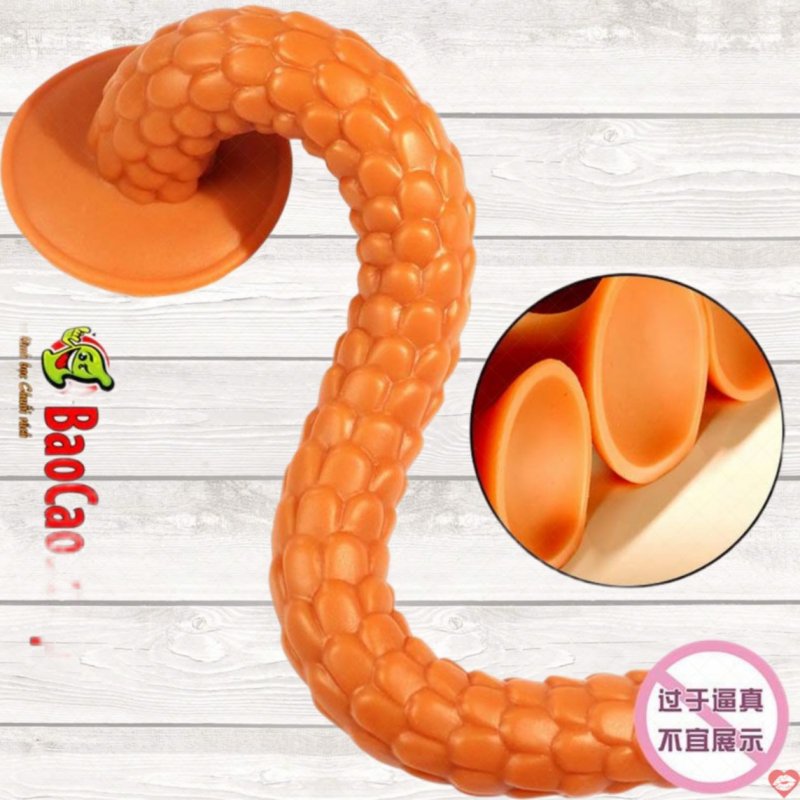Dương vật giả đóng đất siêu mềm siêu dài uốn dẻo Jiuai Snake hunt