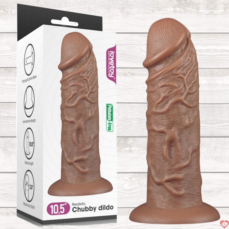 Dương Vật Giả Dán Tường Khủng Lồ Siêu Mềm Mịn - Lovetoy Chubby USA