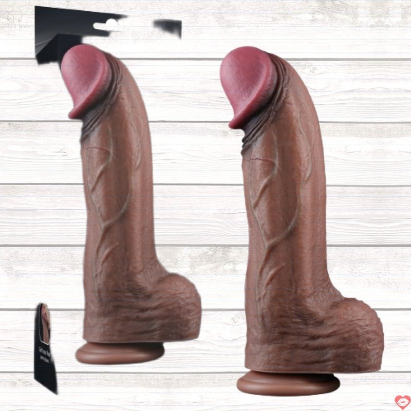 Dương Vật Giả Dán Tường Siêu Khủng Siêu Gân 13in XXL - Silicon 2 Lớp Siêu Mềm Mịn Lovetoy USA