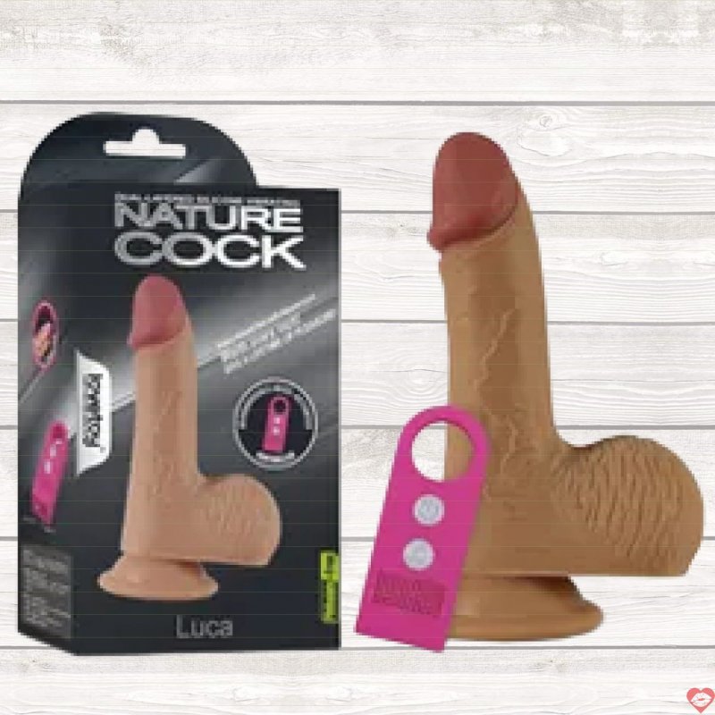Dương vật giả Lovetoy Nature Cock Luca có rung mềm mịn