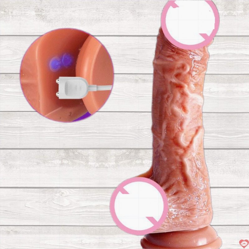 Dương vật giả OMYSKY rung ngoáy điều khiển từ xa có sưởi ấm – DV 06