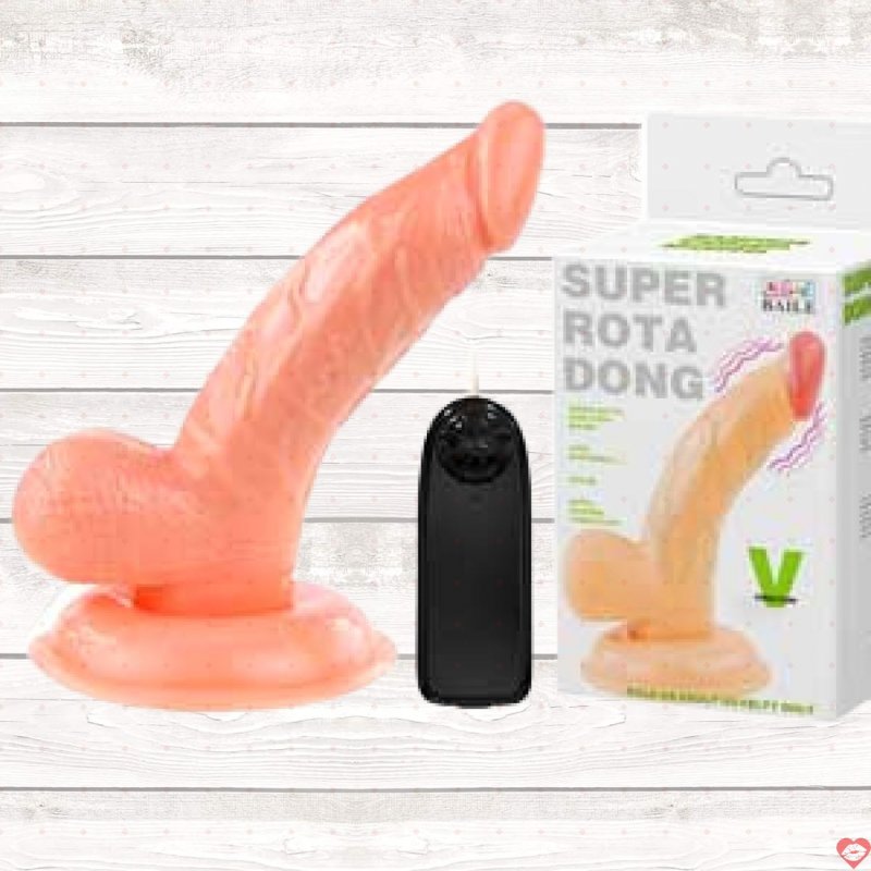 Dương vật silicon mini hít đất có rung siêu mềm mại