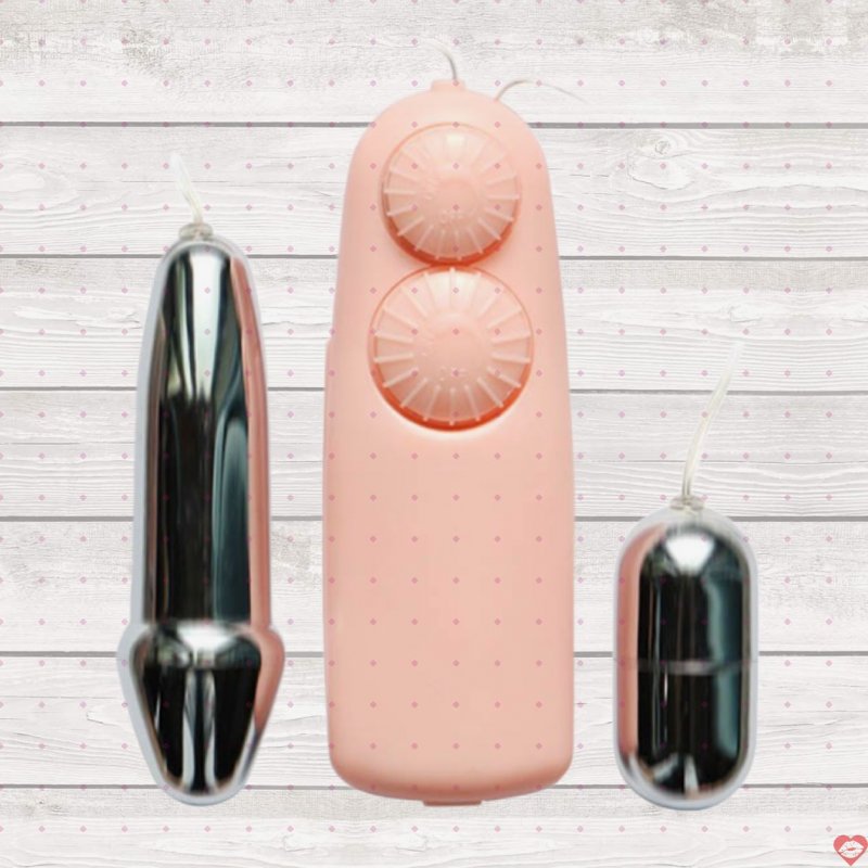 Trứng rung Baile Double Bullets Hot Cao Cấp Điều Khiển Từ Xa 