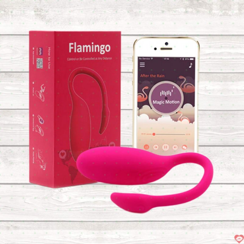 Trứng rung Magic Motion Flamingo cao cấp, kết nối Bluetooth, kích thích điểm G 