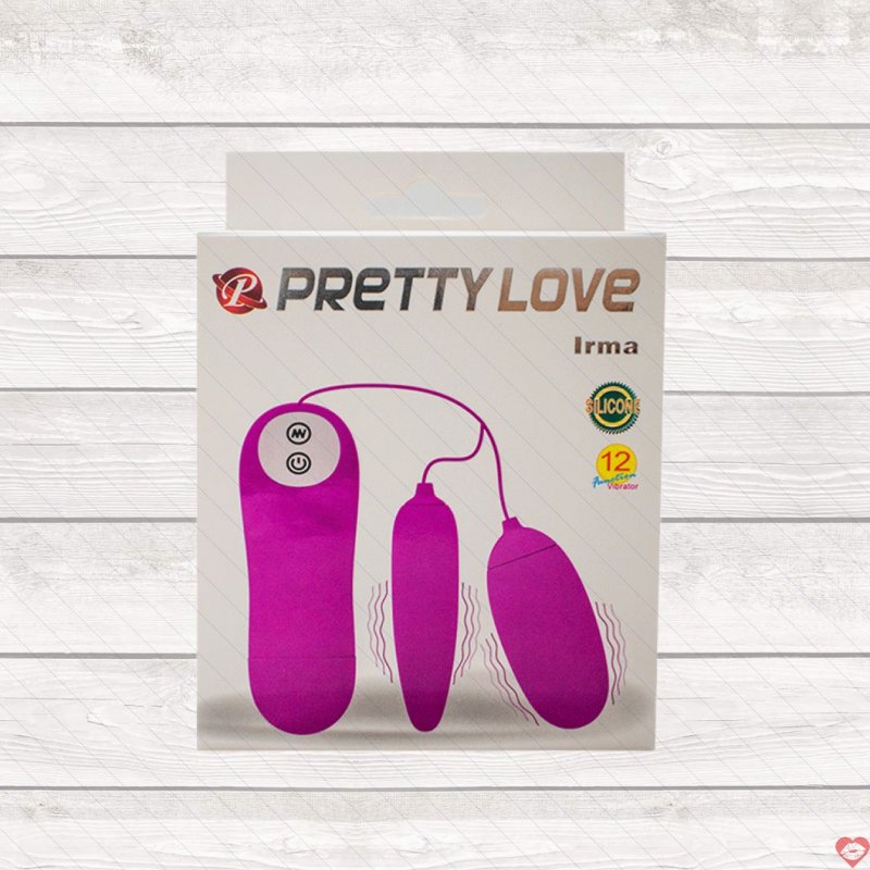 Trứng rung Pretty Love Irma 2 đầu cao cấp, 12 chế độ rung siêu phê 