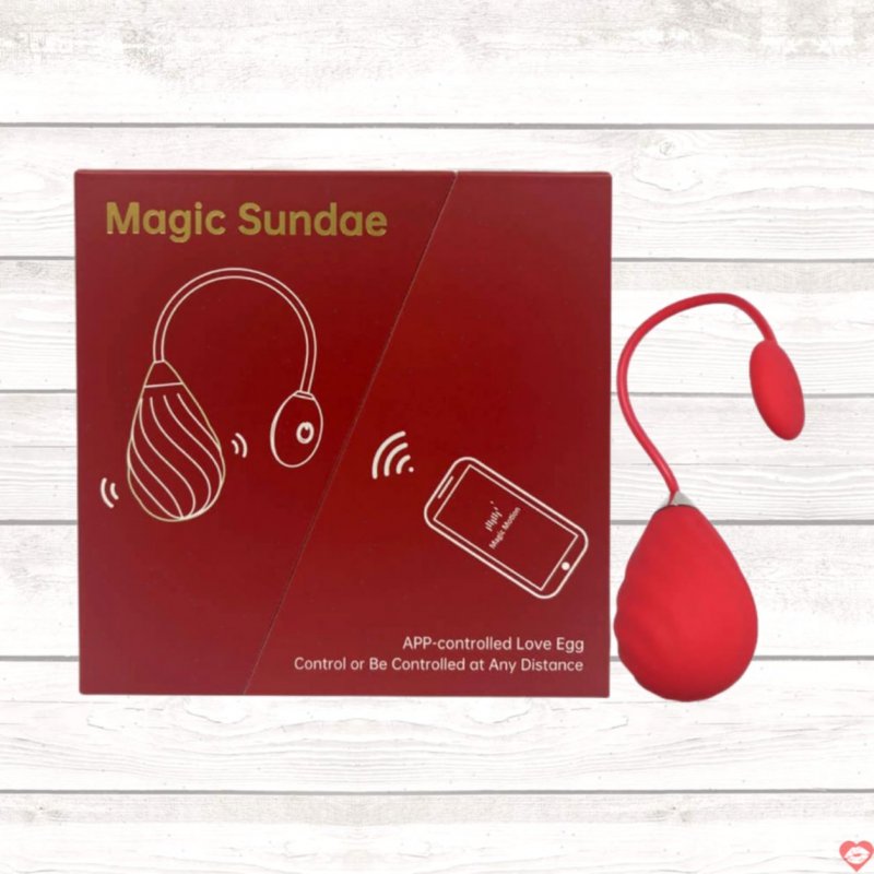 Trứng Rung Magic Motion Sundae Điều Khiển App Rung Mạnh Mềm Mại 