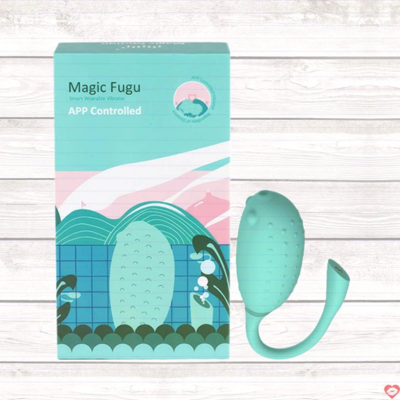 Trứng rung Magic Motion Fugu Xanh Bluetooth điều khiển từ xa an toàn 