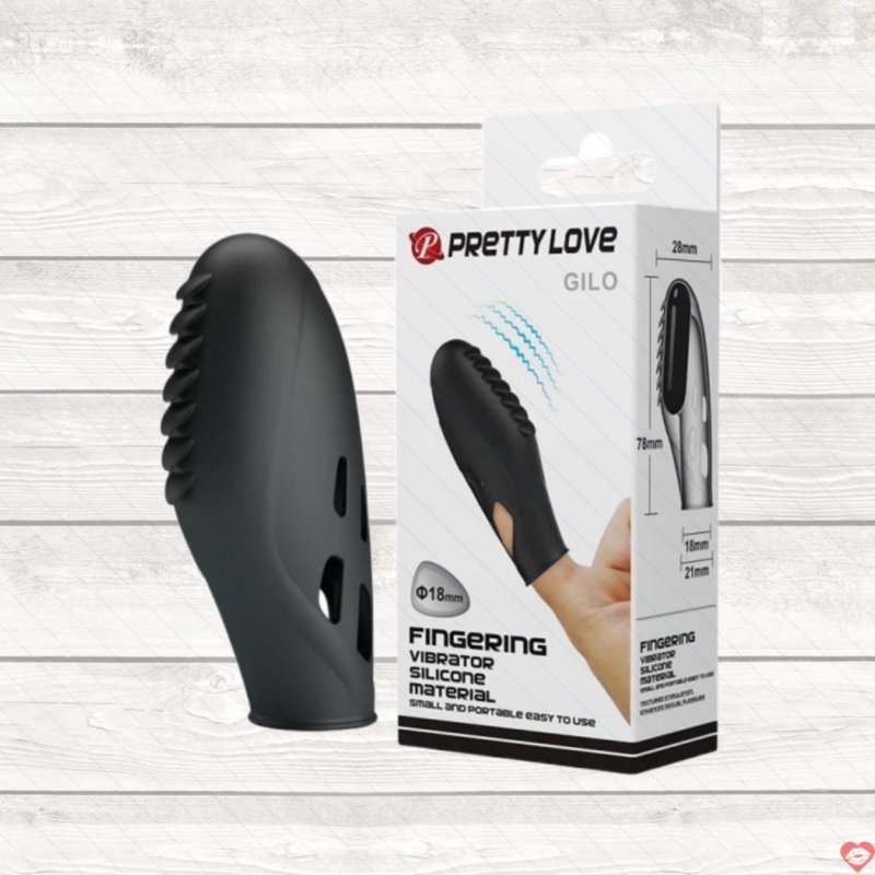 Ngón tay rung Pretty Love GILO silicone mềm mại kích thích tuyệt vời 