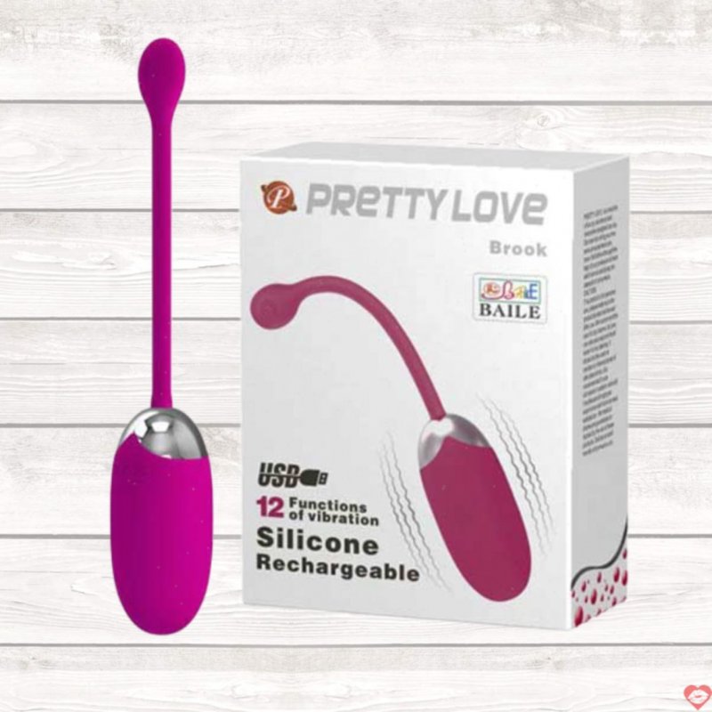Trứng Rung Pretty Love Brook 12 Chế Độ Rung Sạc Pin Kích Thích 