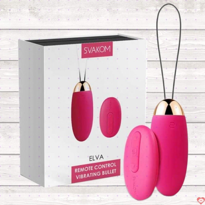 Trứng Rung Svacom Elva Remote Từ Xa Rung Mạnh Kích Thích Điểm G 