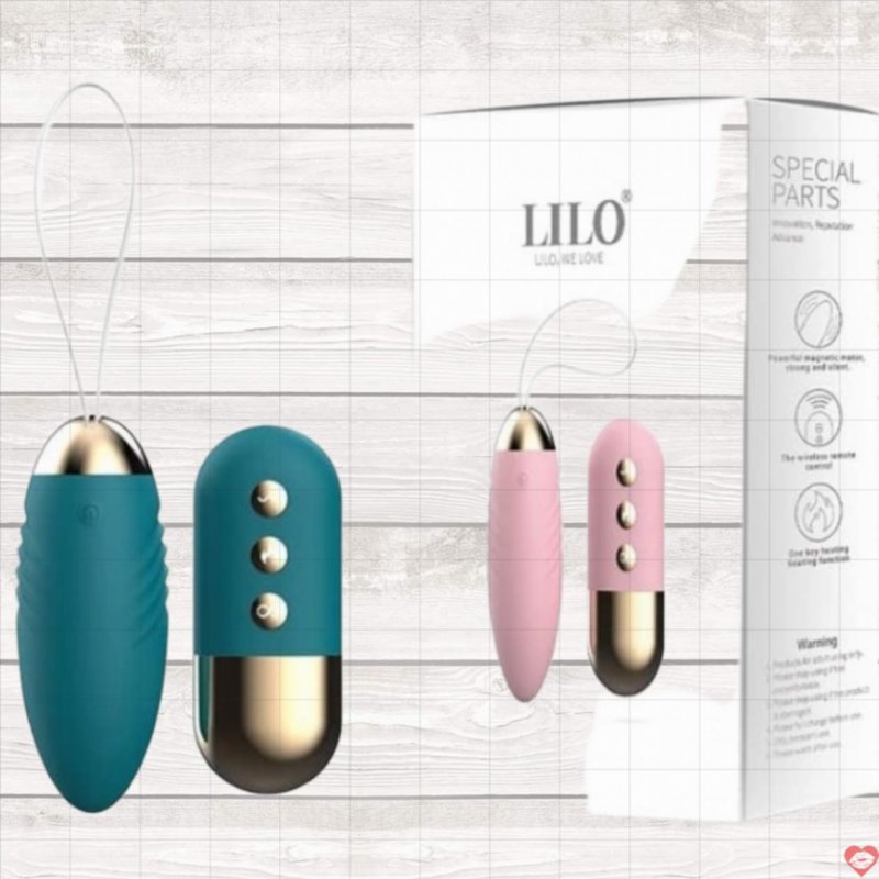 Trứng rung Lilo sưởi ấm điều khiển xa