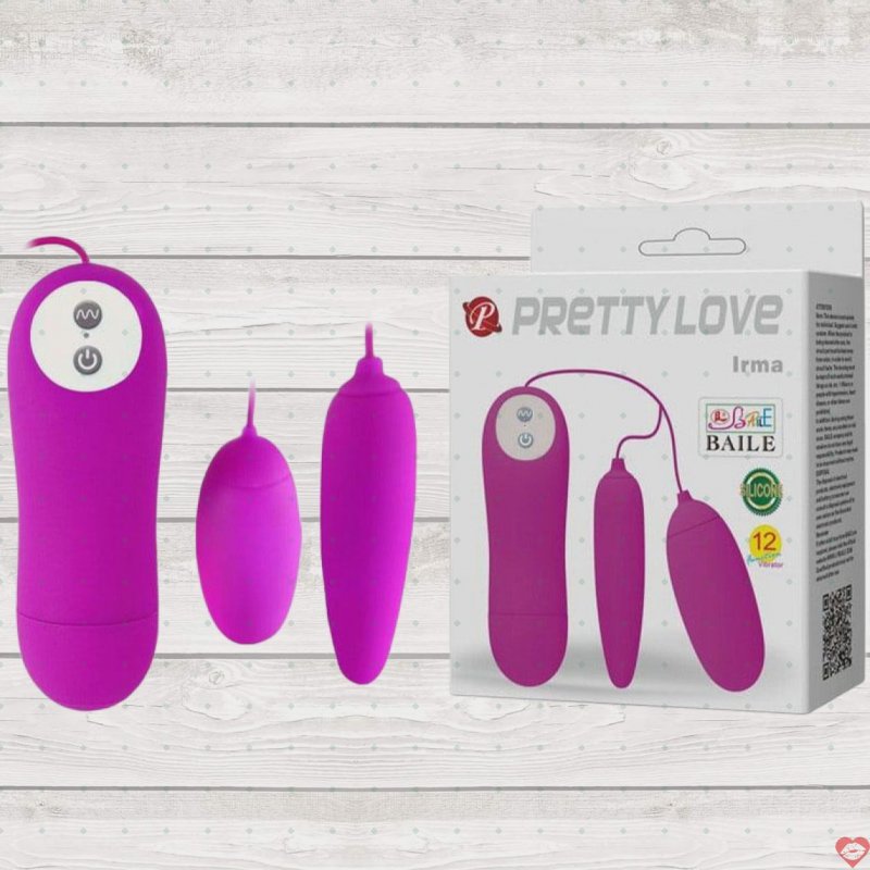 Sextoy trứng rung tình yêu 2 qủa Prety love cao cấp