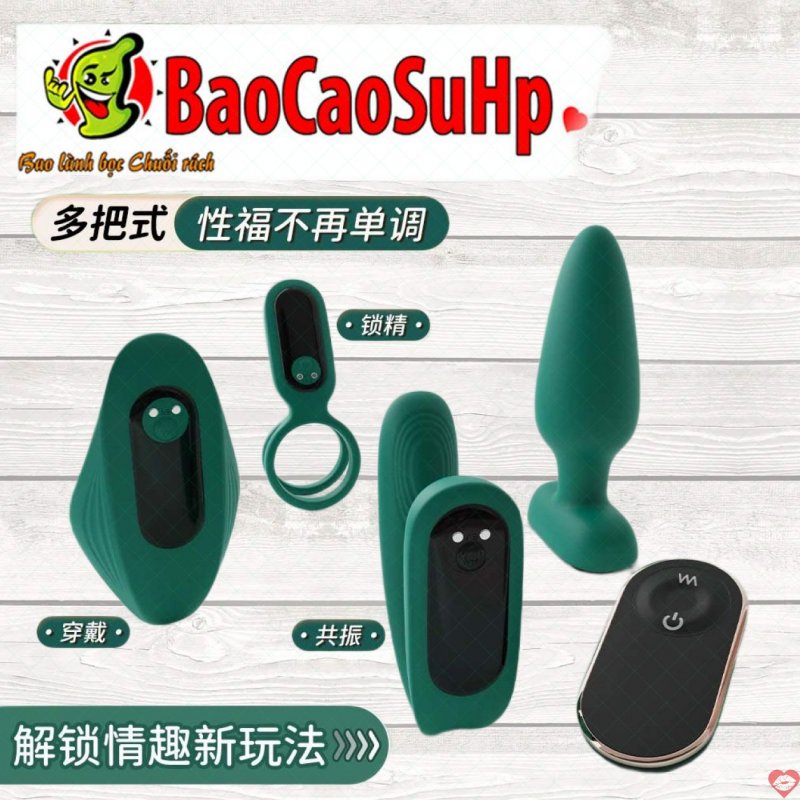 Bộ trứng rung  thụt hậu mông vòng đeo dương vật Shande S429 Treasure of love