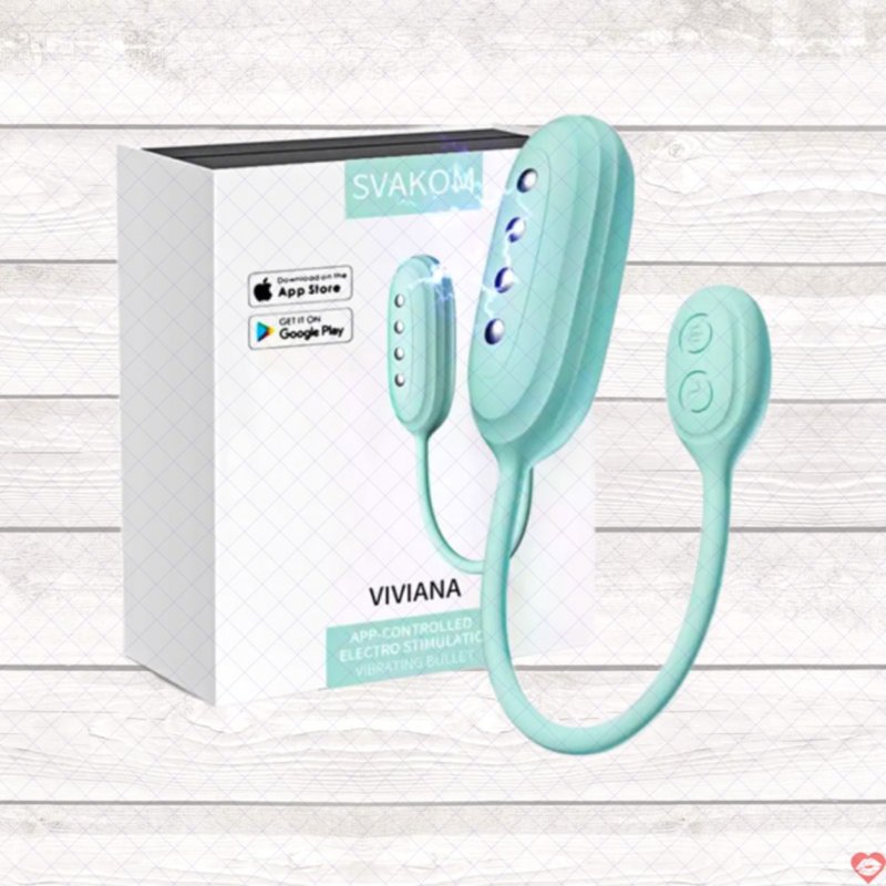 Trứng Rung Cao Cấp - Có Xung Điện Kích Thích - Điều Khiển Điện Thoại - Svakom VIVIANA USA