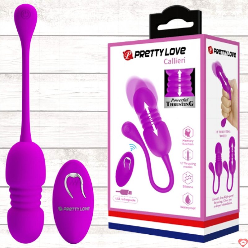 Trứng rung thụt điều khiển từ xa Prettylove Callieri EG30H