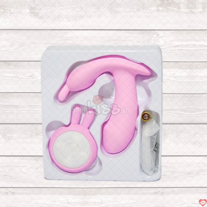 Dương vật mini tai thỏ điều khiển từ xa siêu rung kích thích 