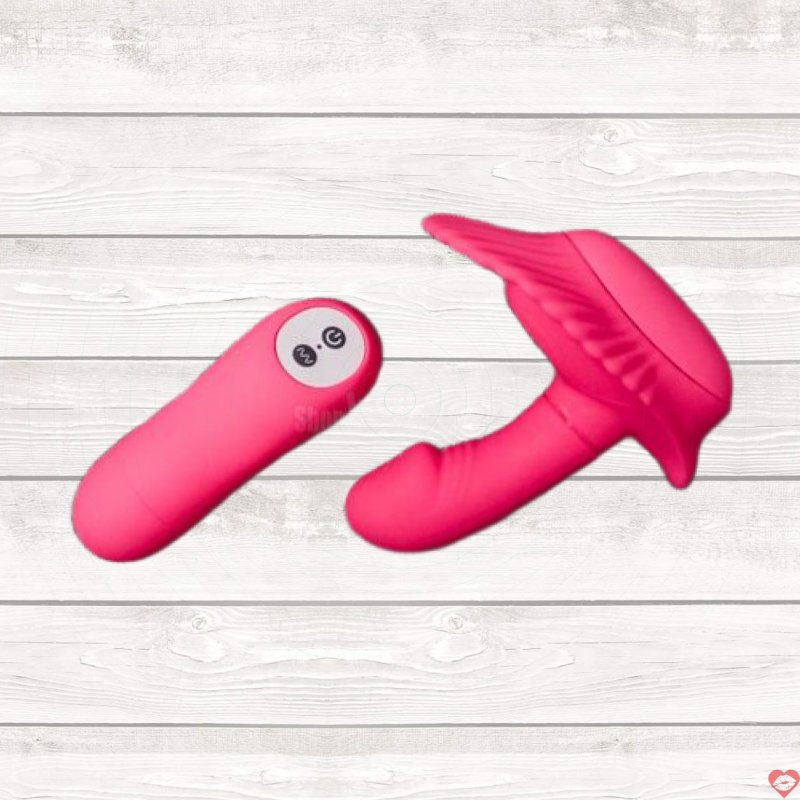 Quần lót rung gắn dương vật giả Prettylove silicon cao cấp kích thích 
