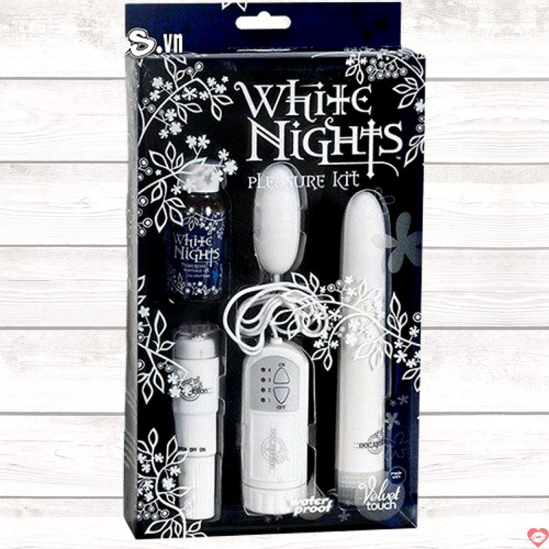 Bộ mát xa Doc Johnson White Nights kích thích cảm giác trải nghiệm 