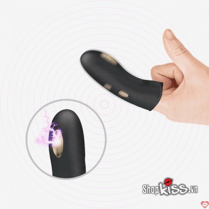 Bao ngón tay rung xung điện Prettylove Marico nhỏ gọn kích thích 