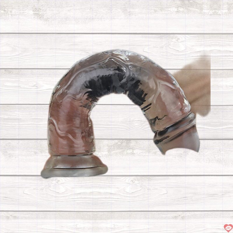 Lovetoy Flawless Clear 7 inch không bìu silicone mềm mịn