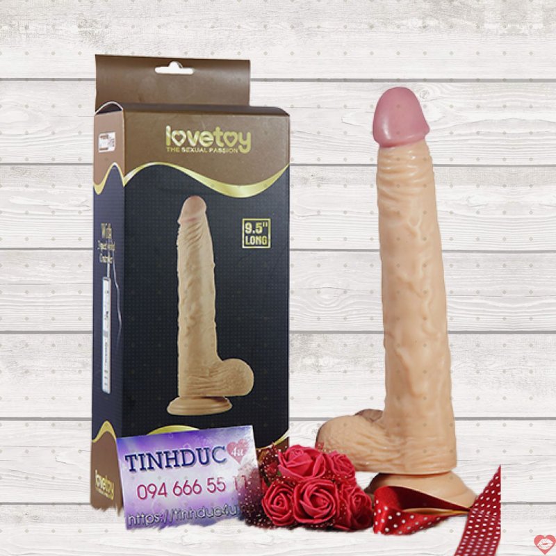 Dương vật giả Lovetoy 9.5 inch Real Extreme hít tường size TO