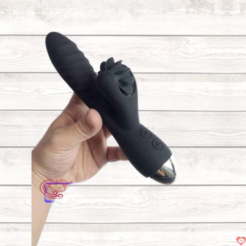 Dương vật tỏa nhiệt rung liếm 12 chế độ
