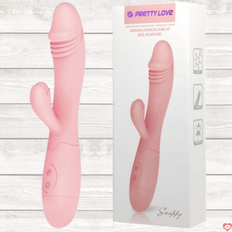 Dương vật giả prettylove hồng sạc siêu rung