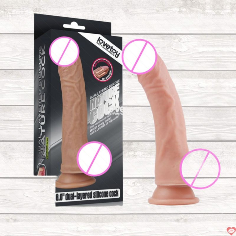 Dương vật giả 2 lớp như thật Lovetoy Nature Cock 8