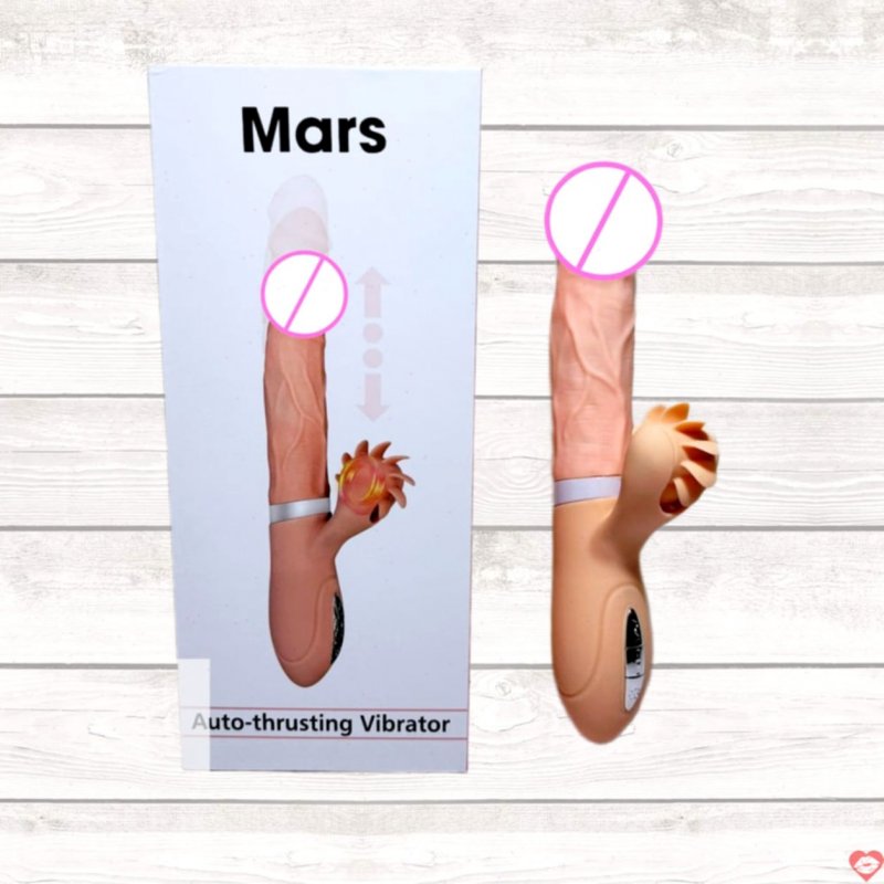EVO Mars dương vật rung thụt xoay liếm có sưởi ấm