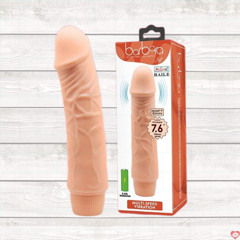 Dương vật giả cầm tay có rung Barbara 7.6 inch