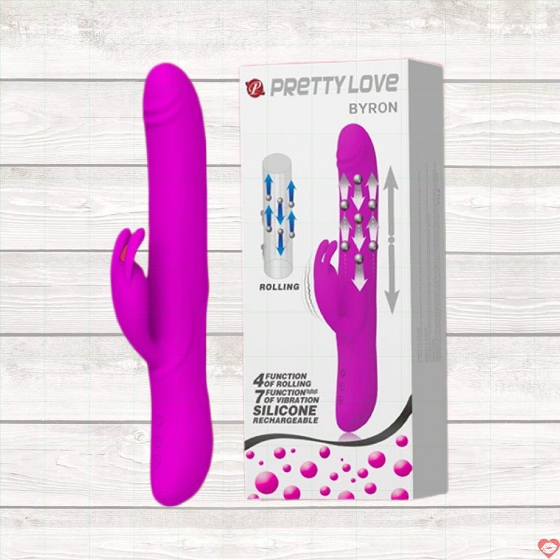 Dương vật giả Pretty Love Byron rung ngoáy xoay bi