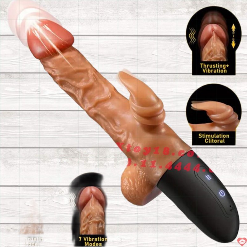 Dương Vật Giả Đa Năng Cao Cấp: Thụt - Rung - Ngoáy - Phát Nhiệt