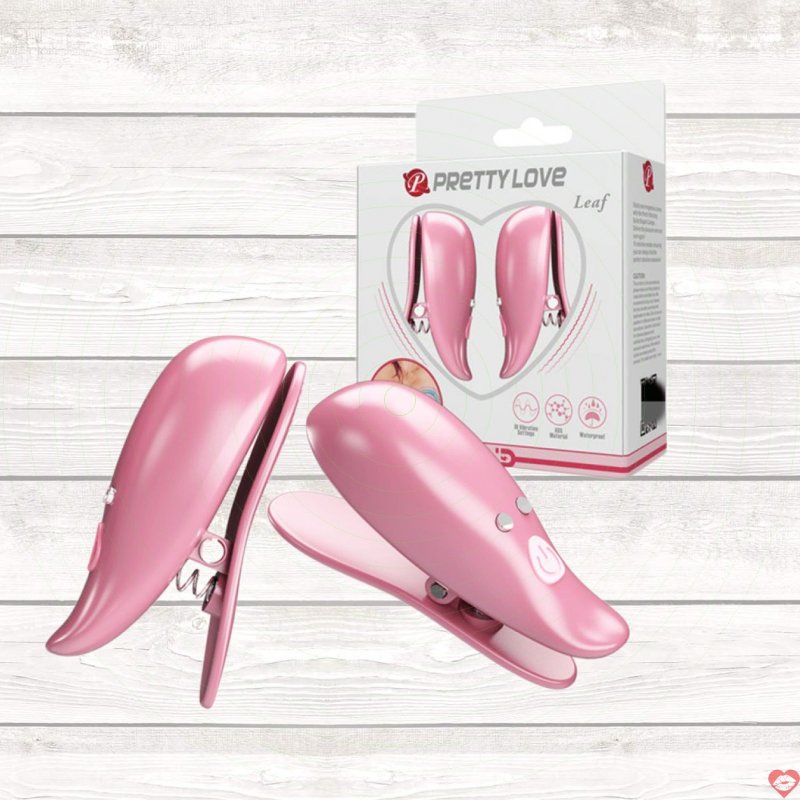 Máy massage Pretty Love Leaf kẹp núm rung 10 chế độ siêu hót 