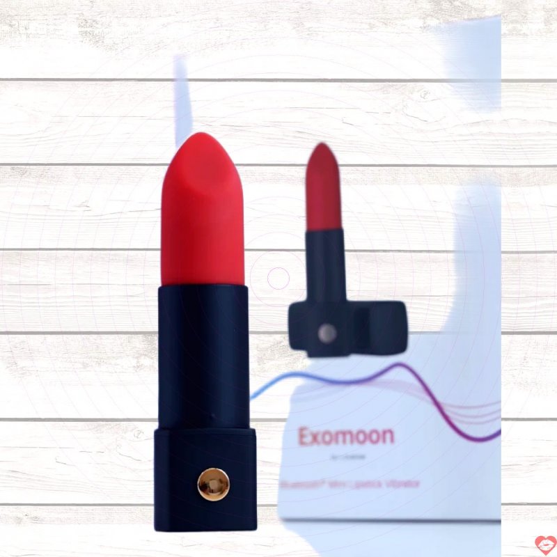 Lovense Exomoon Bluetooth Máy rung son môi kích thích Couple 
