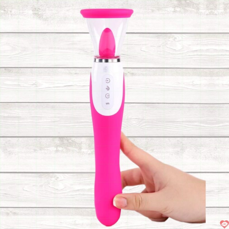 WISTONE 2 đầu RUNG lưỡi giả 17 chế độ cao cấp kích thích mạnh 