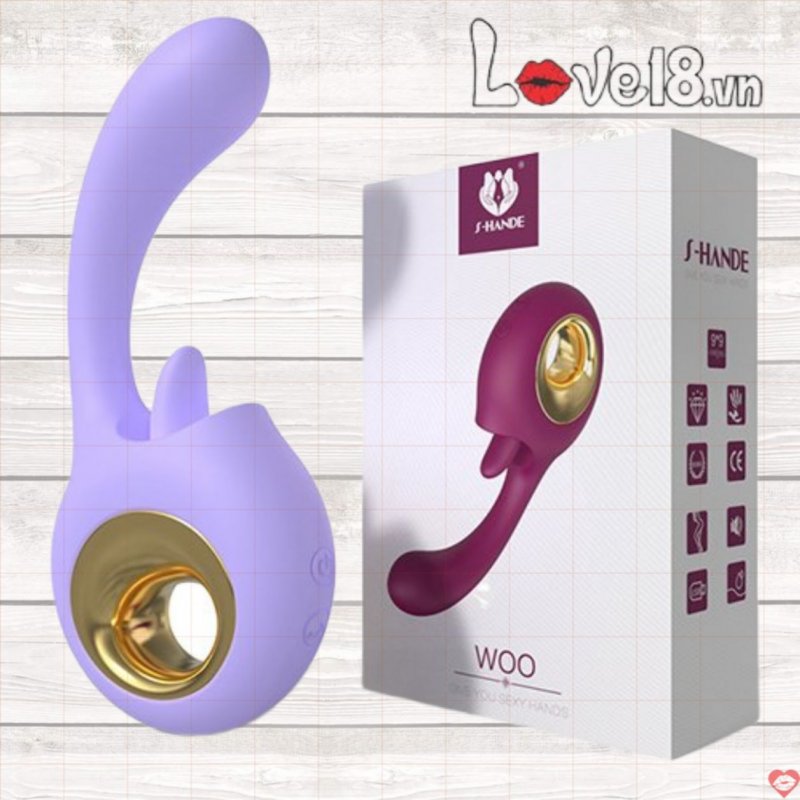 Máy rung kích thích điểm G và âm vật S-Hande Woo