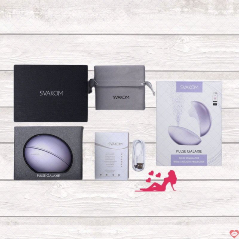 Svakom Pulse Galaxie-Máy bú Mút Âm Vật Và Ngực mini với đèn chiếu ánh sao kết nối qua app DC90BG