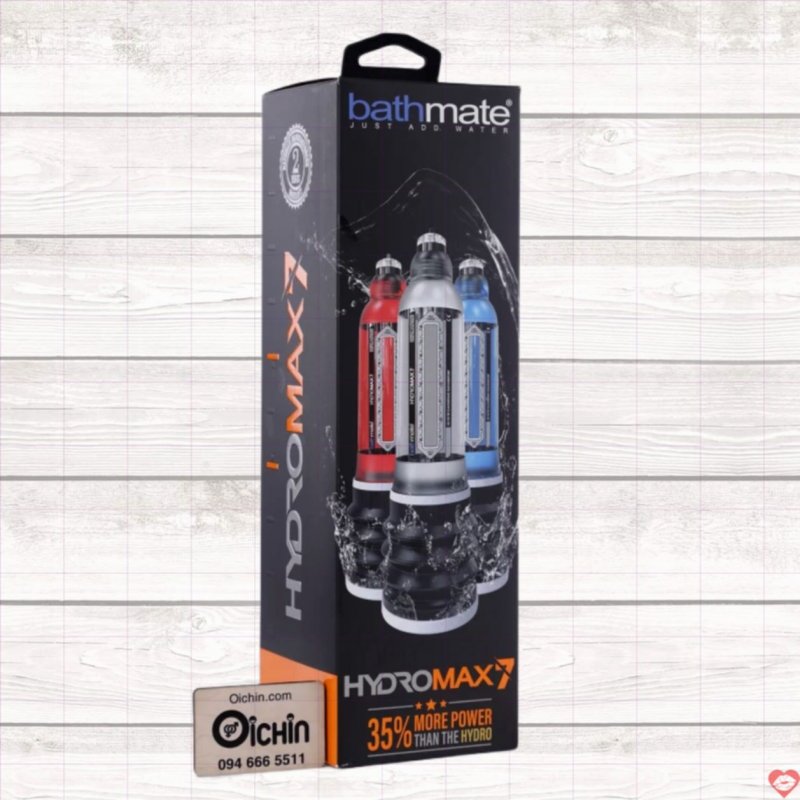 Bathmate Hydromax 7 Crystal Clear chính hãng UK tăng kích thước lâu bền 