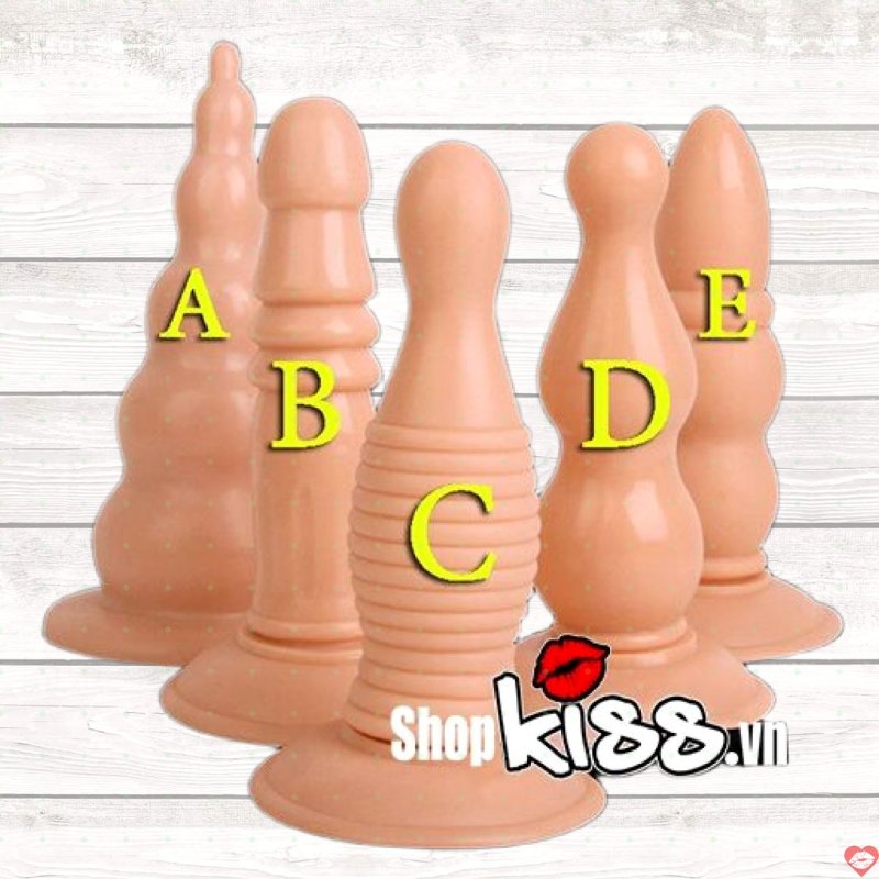 Phích cắm hậu môn silicone mềm hít tường size lớn an toàn 