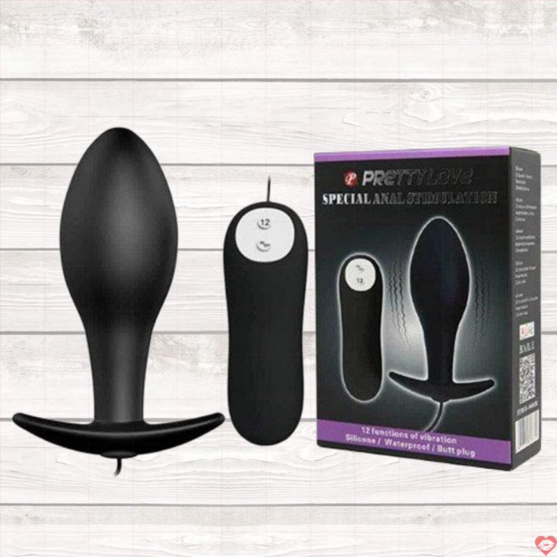 Phích cắm hậu môn rung Pretty Love đa tần số silicon an toàn 