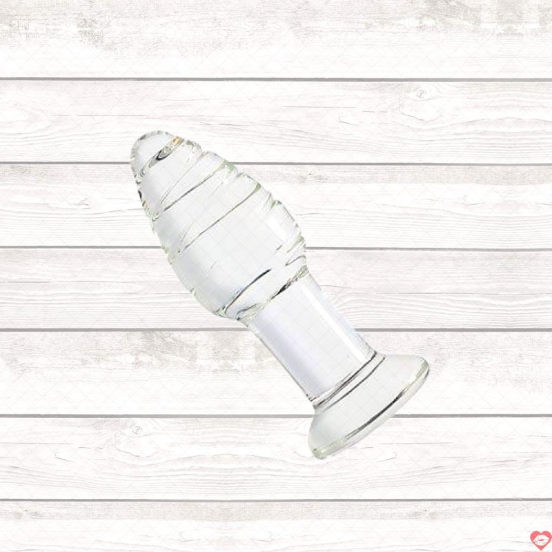 Dụng cụ kích thích hậu môn thủy tinh xoắn ốc riêng biệt tăng khoái cảm 