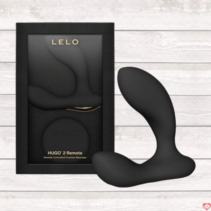 Máy massage tuyến tiền liệt Lelo Hugo 2 Remote Black cao cấp kích thích 